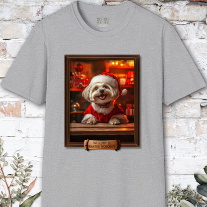 Maltese Santa's Workshop Unisex T shirt