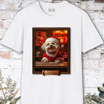 Maltese Santa's Workshop Unisex T shirt