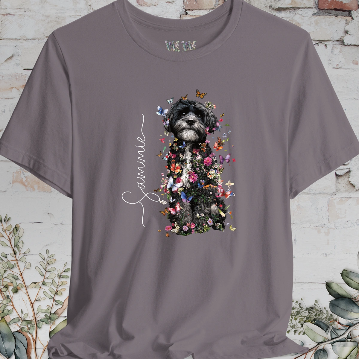Maltese #2 Floral Personalised T shirt