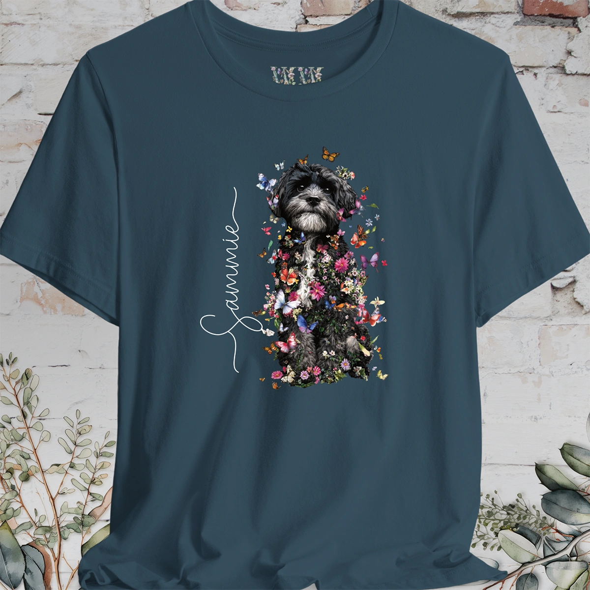 Maltese #2 Floral Personalised T shirt