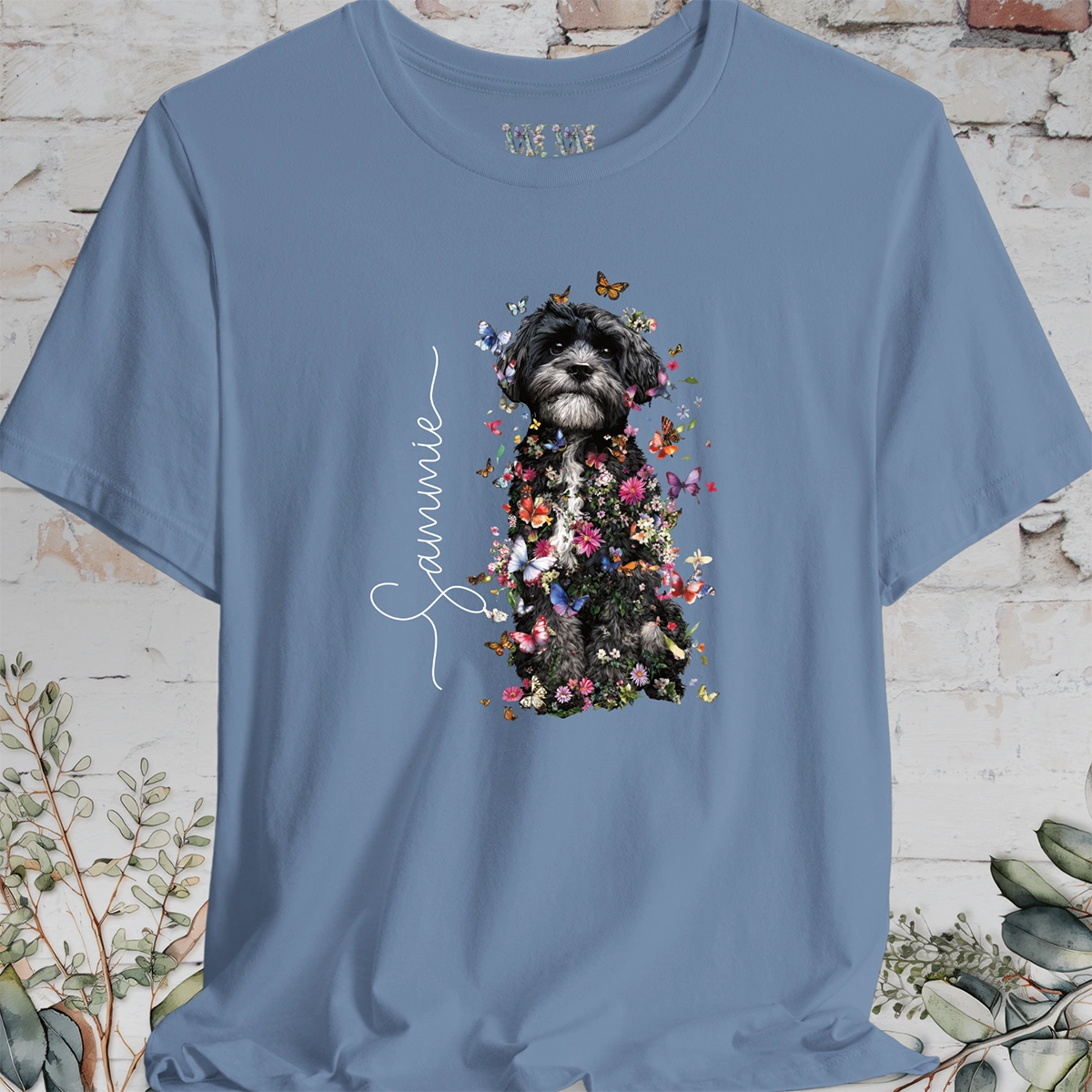 Maltese #2 Floral Personalised T shirt
