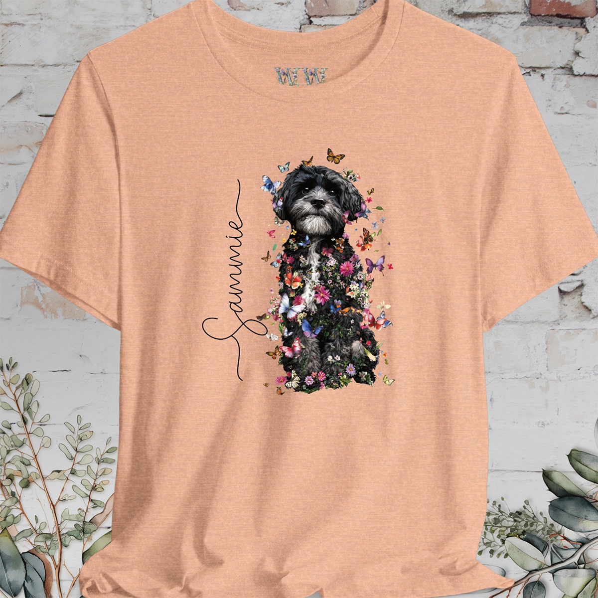 Maltese #2 Floral Personalised T shirt