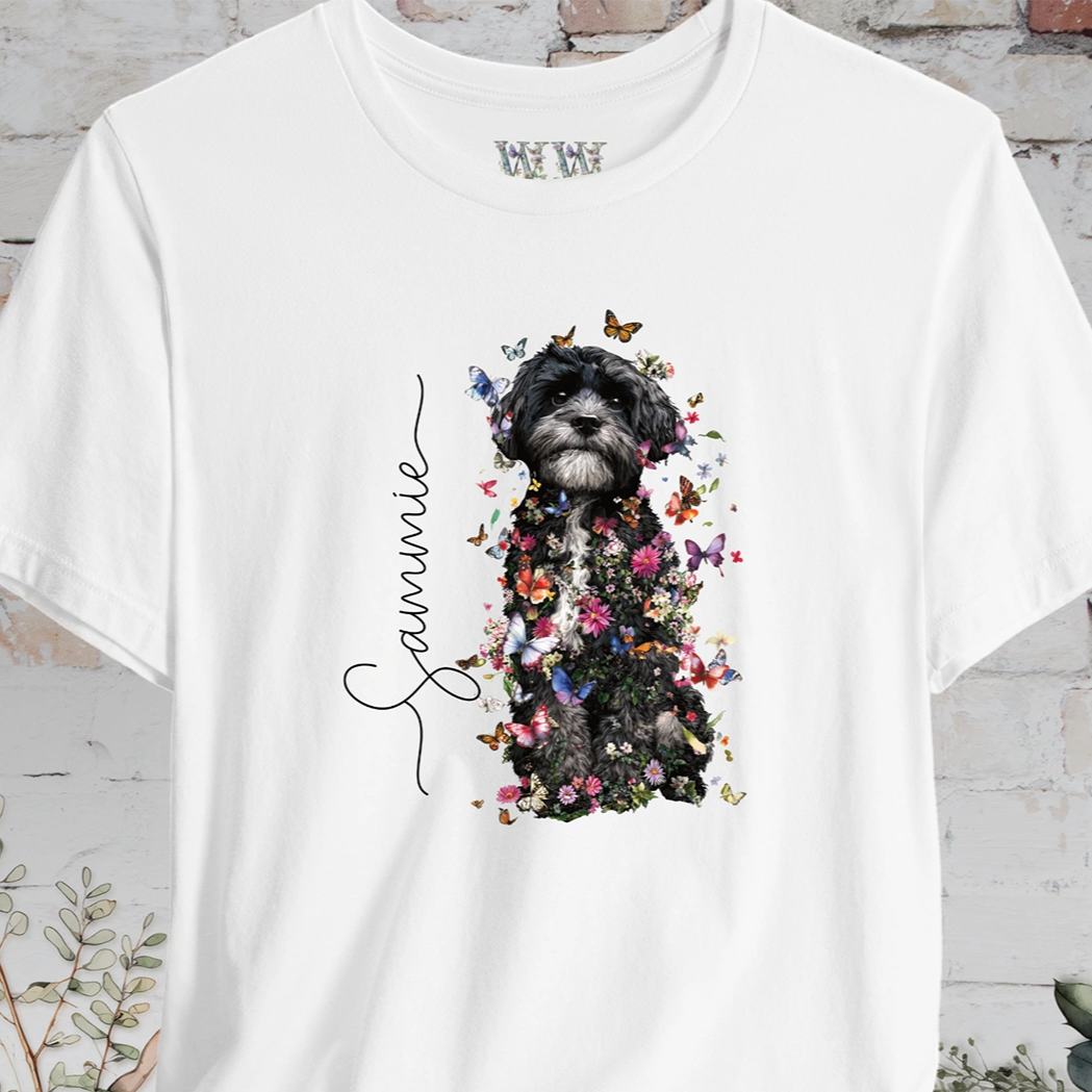 Maltese #2 Floral Personalised T shirt