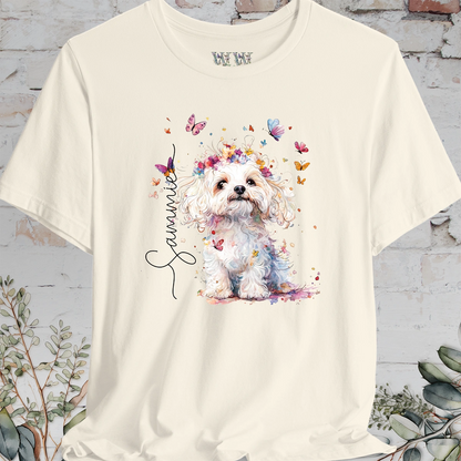 Maltese #3 Floral Personalised T shirt