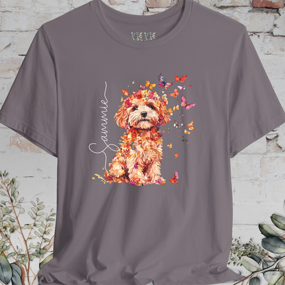 Maltese #4 Floral Personalised T shirt