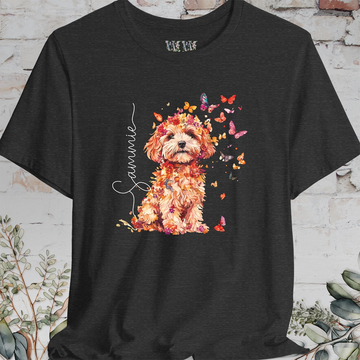 Maltese #4 Floral Personalised T shirt