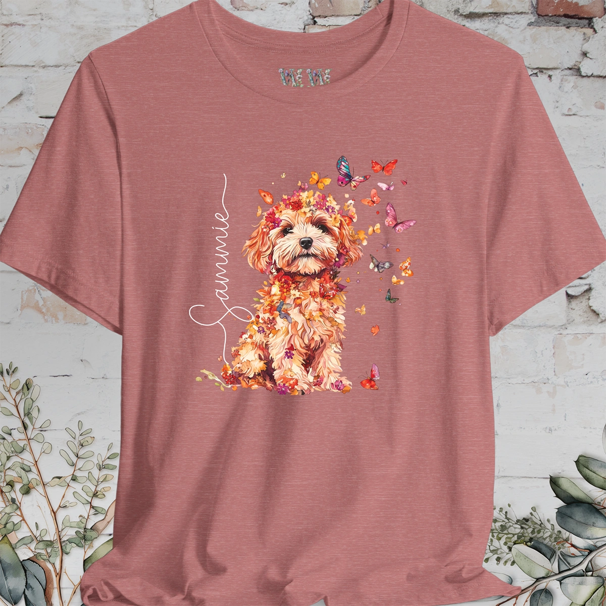 Maltese #4 Floral Personalised T shirt
