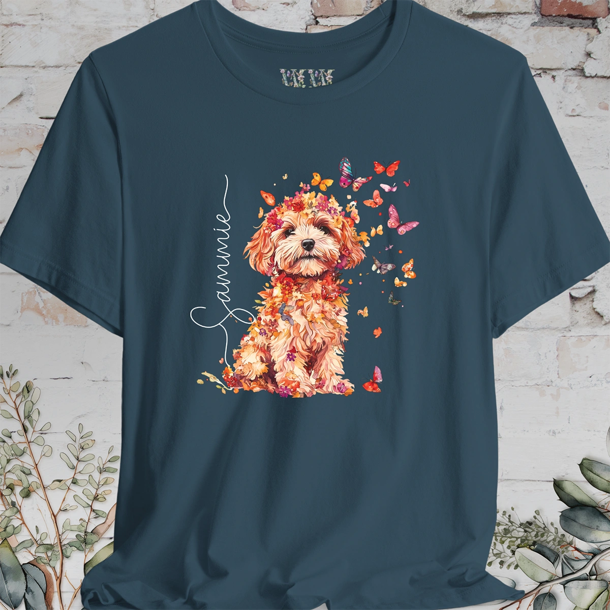 Maltese #4 Floral Personalised T shirt