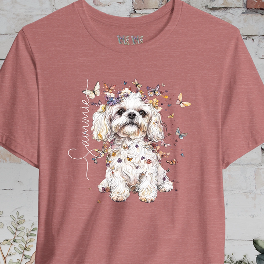 Maltese #5 Floral Personalized T shirt