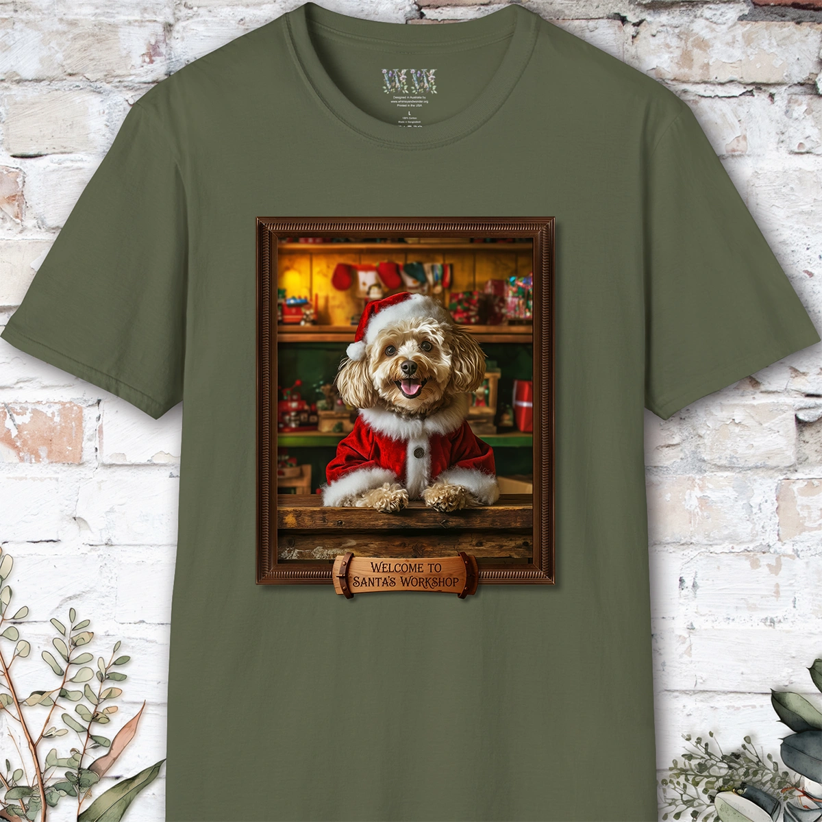 Maltipoo #2 Santa's Workshop Unisex T shirt