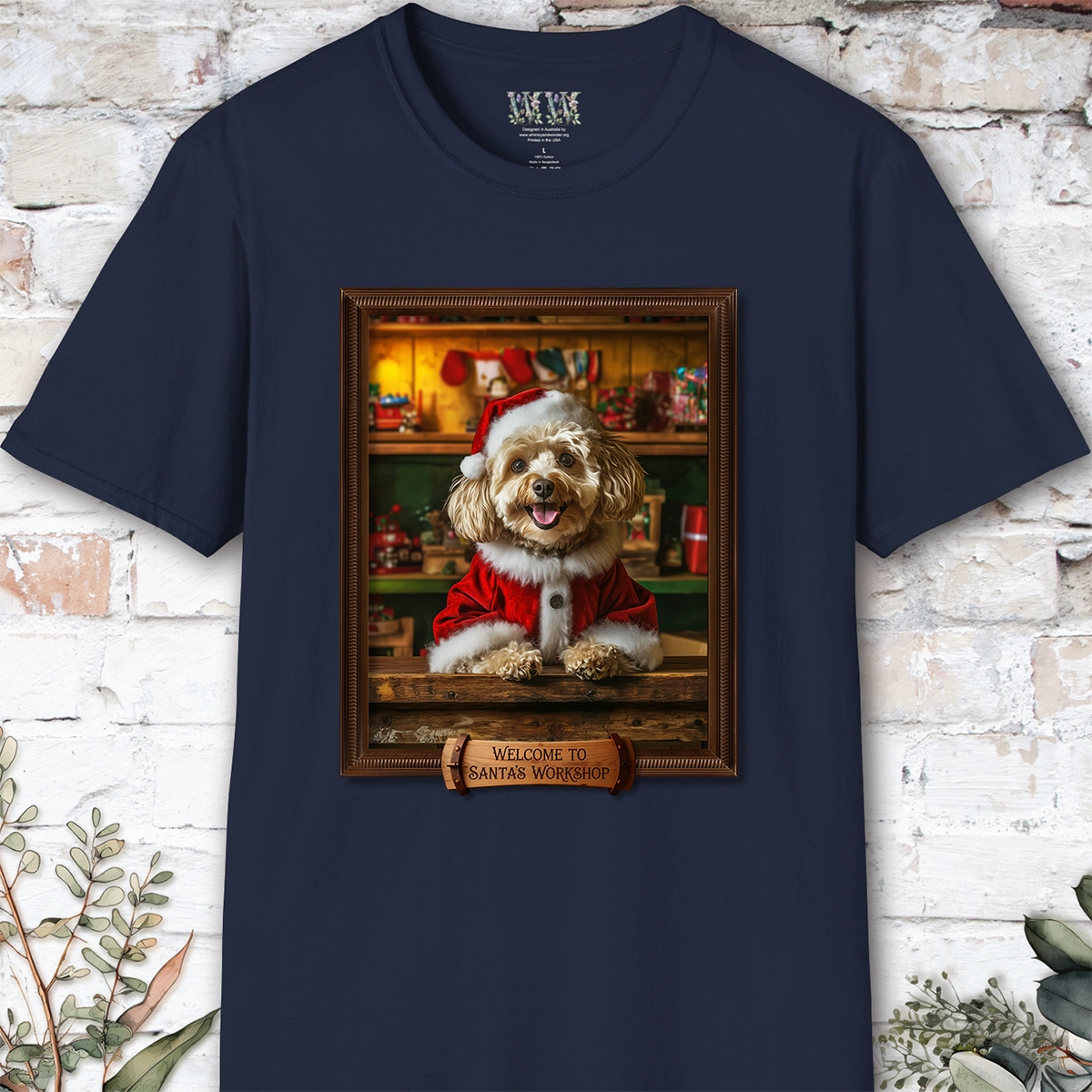 Maltipoo #2 Santa's Workshop Unisex T shirt