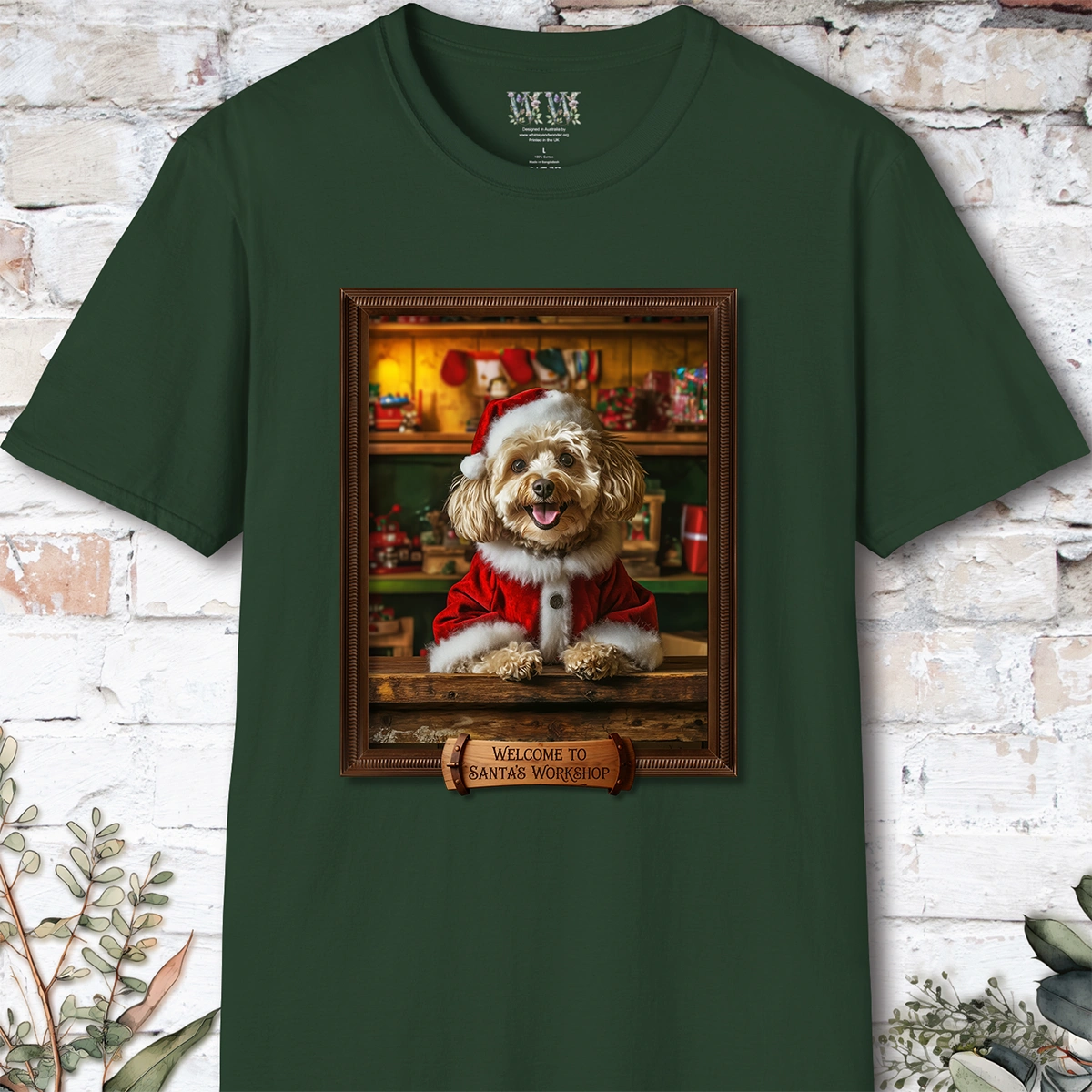 Maltipoo #2 Santa's Workshop Unisex T shirt