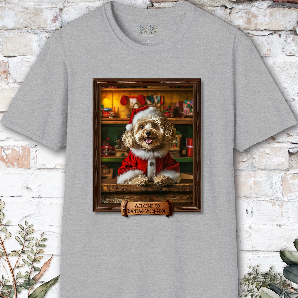 Maltipoo #2 Santa's Workshop Unisex T shirt