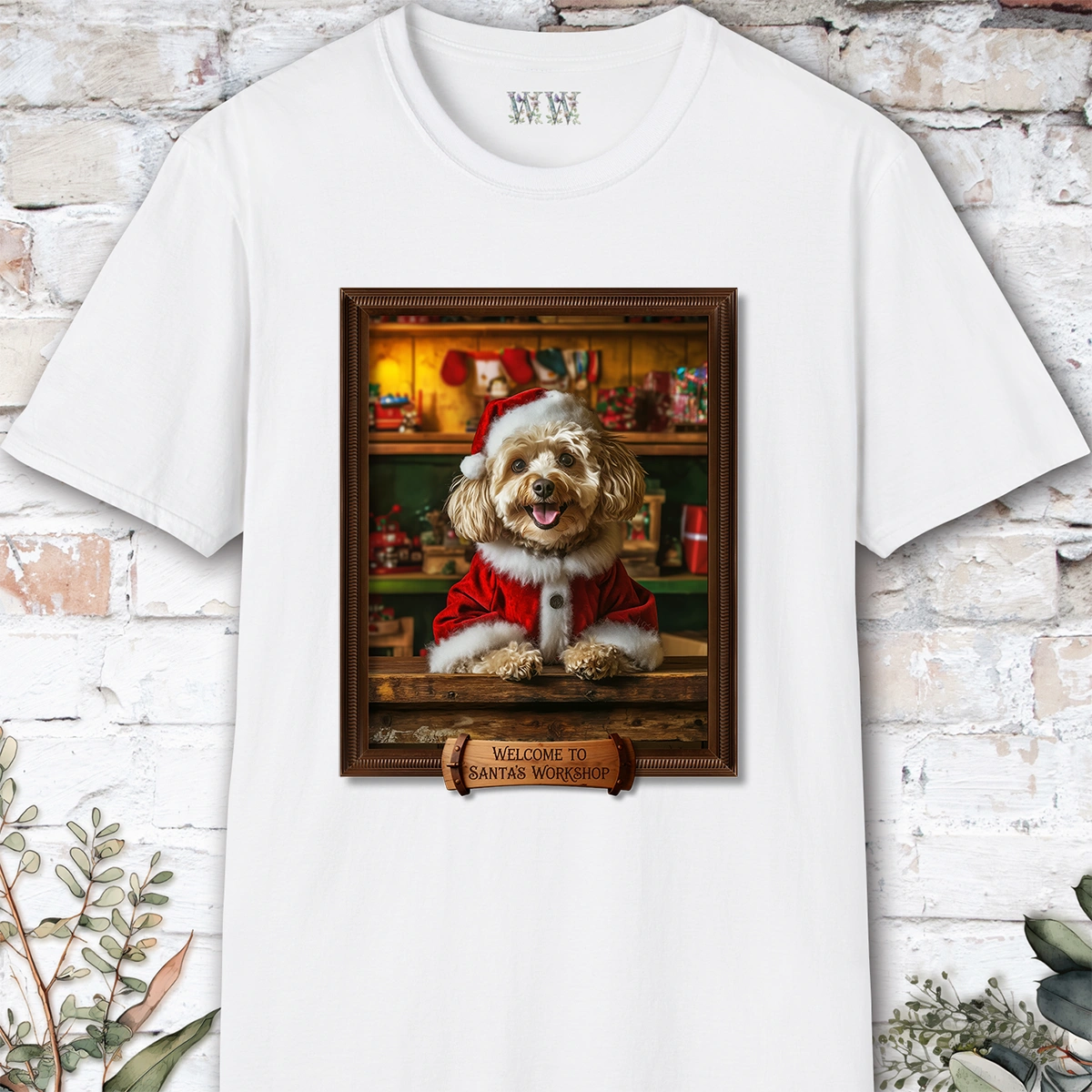 Maltipoo #2 Santa's Workshop Unisex T shirt