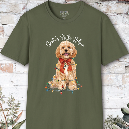 Maltipoo/Cavapoo #1 Santa's little helper. unisex T shirt
