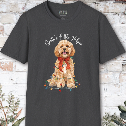 Maltipoo/Cavapoo #1 Santa's little helper. unisex T shirt