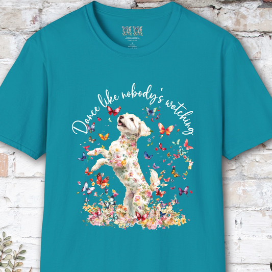 Maltipoo "Dance like nobody's watching" unisex T shirt