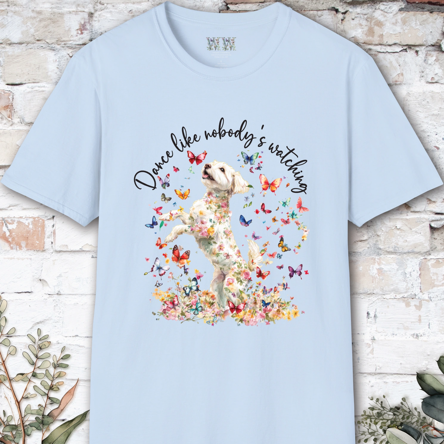 Maltipoo "Dance like nobody's watching" unisex T shirt