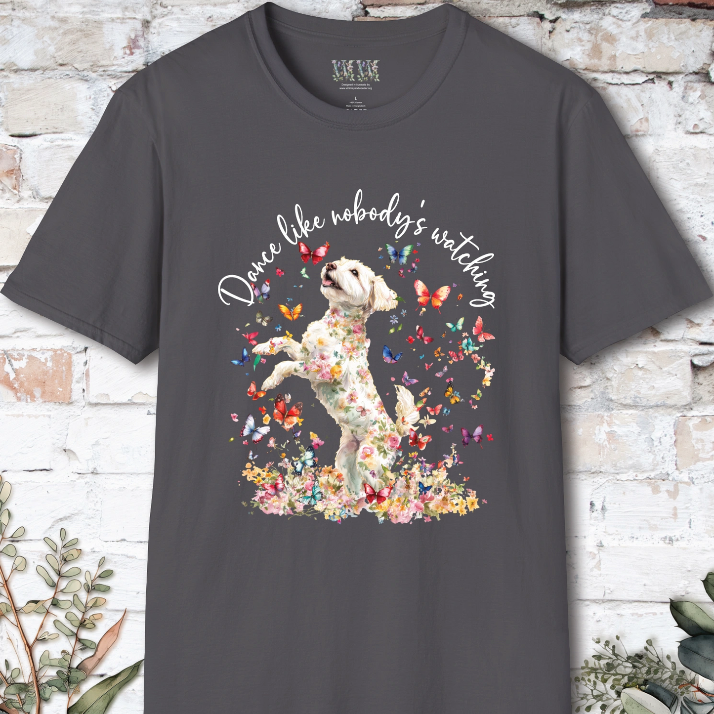 Maltipoo "Dance like nobody's watching" unisex T shirt