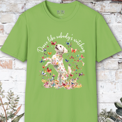 Maltipoo "Dance like nobody's watching" unisex T shirt