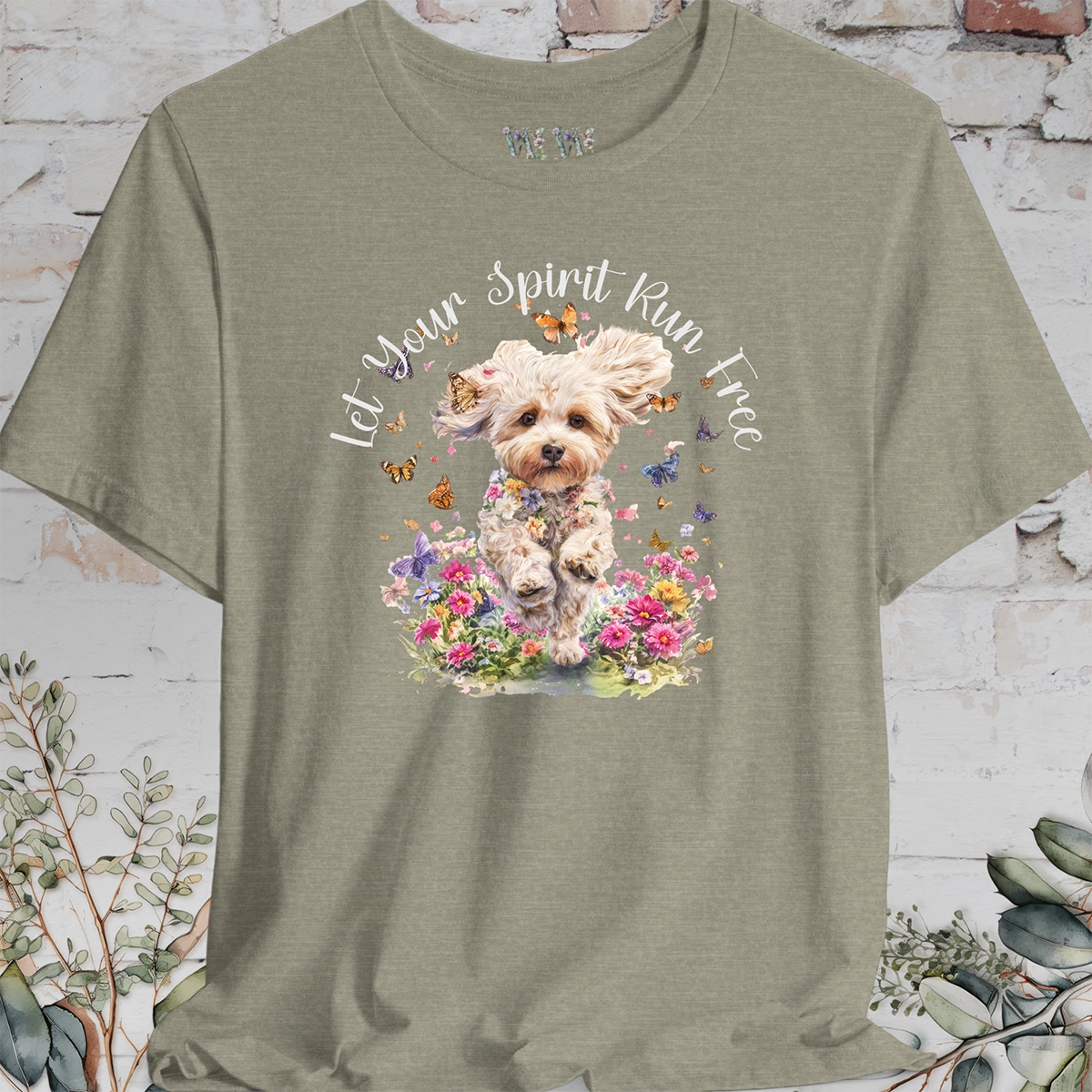 Maltipoo 'Let your spirit run free' T shirt