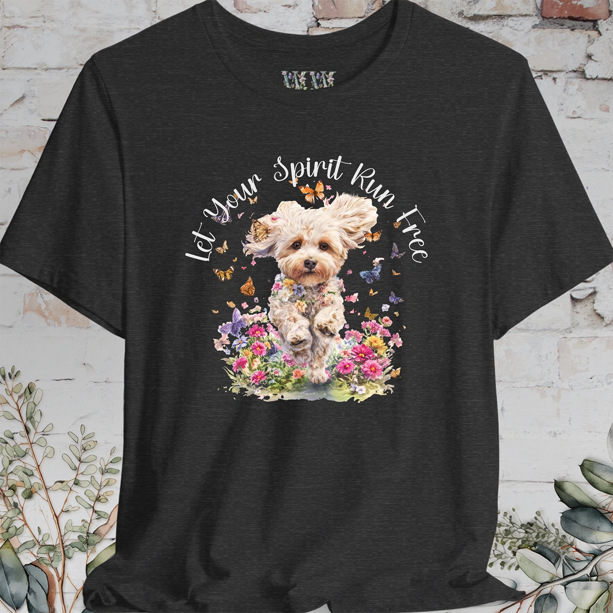 Maltipoo 'Let your spirit run free' T shirt