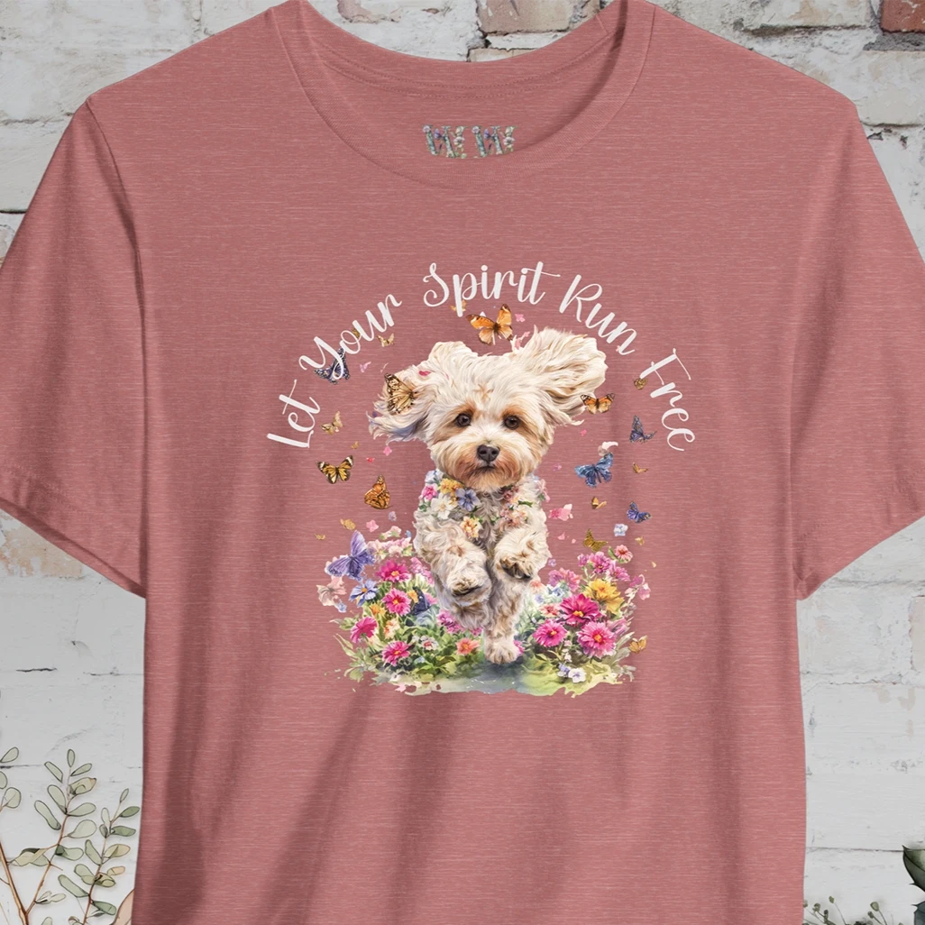 Maltipoo 'Let your spirit run free' T shirt