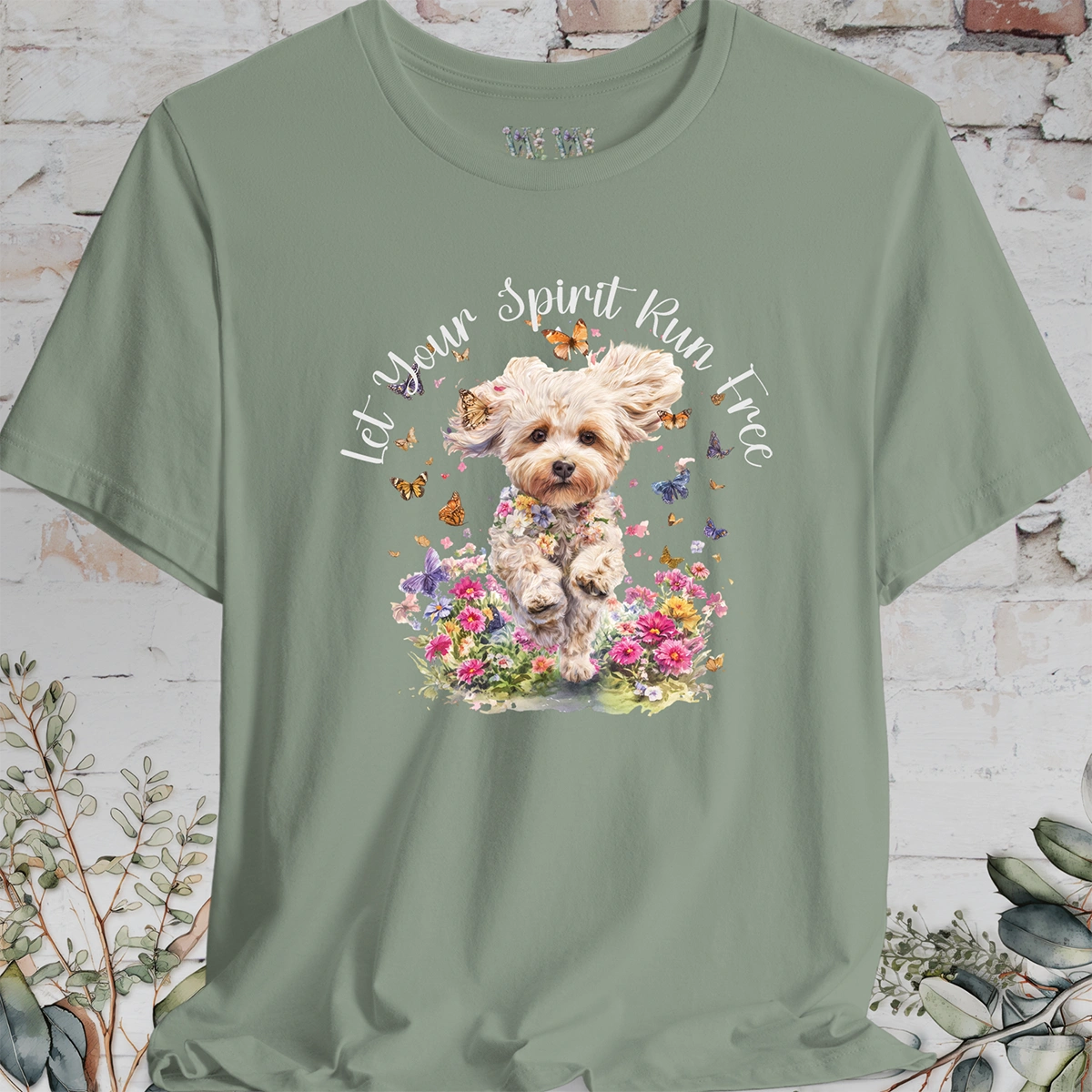 Maltipoo 'Let your spirit run free' T shirt