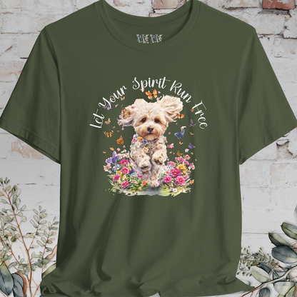 Maltipoo 'Let your spirit run free' T shirt