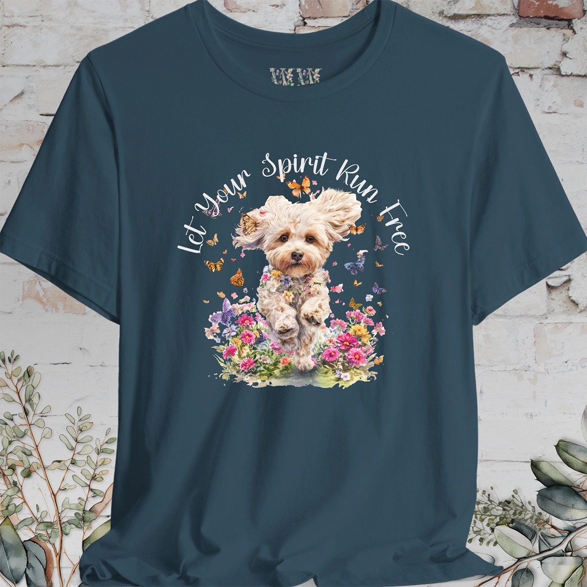 Maltipoo 'Let your spirit run free' T shirt