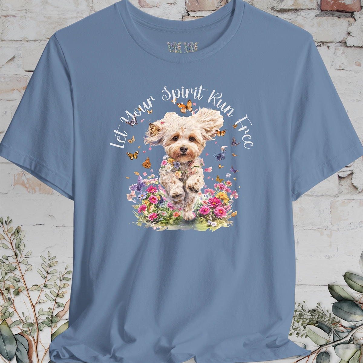 Maltipoo 'Let your spirit run free' T shirt