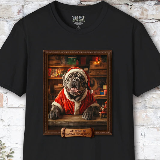 Mastiff Santa's Workshop Unisex T shirt