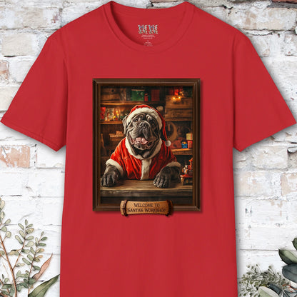Mastiff Santa's Workshop Unisex T shirt