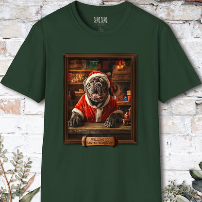 Mastiff Santa's Workshop Unisex T shirt