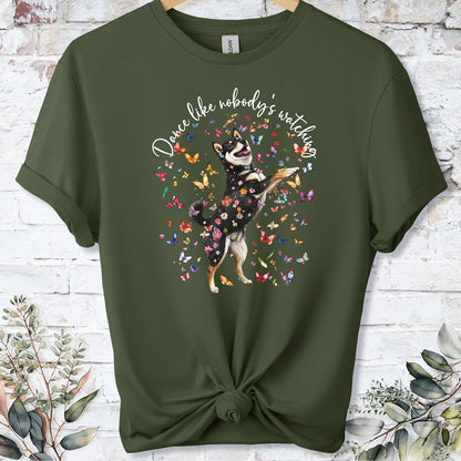 Shiba Inu #1 "Dance like nobody's watching" unisex T shirt