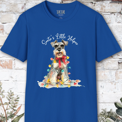 Schnauzer - Miniature, Santa's little helper. unisex T shirt