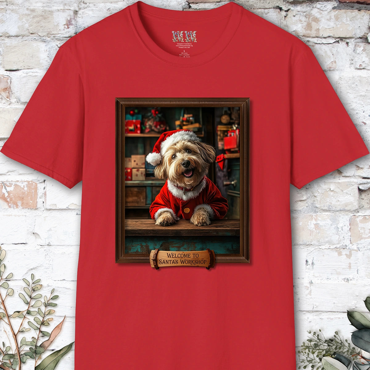 Moodle Santa's Workshop Unisex T shirt