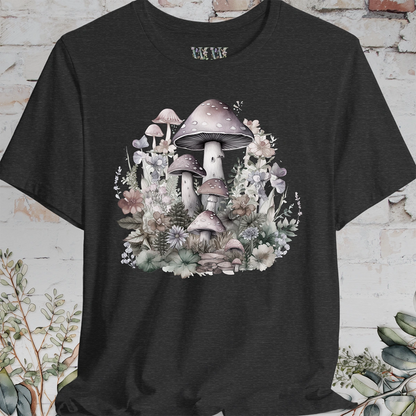Mushroom & Flowers Unisex T shirt