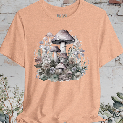 Mushroom & Flowers Unisex T shirt