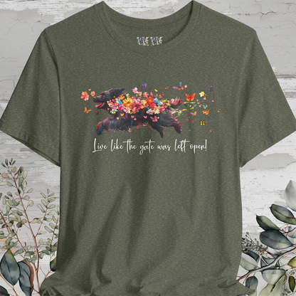 Newfoundland - Live like the gate was left open T shirt