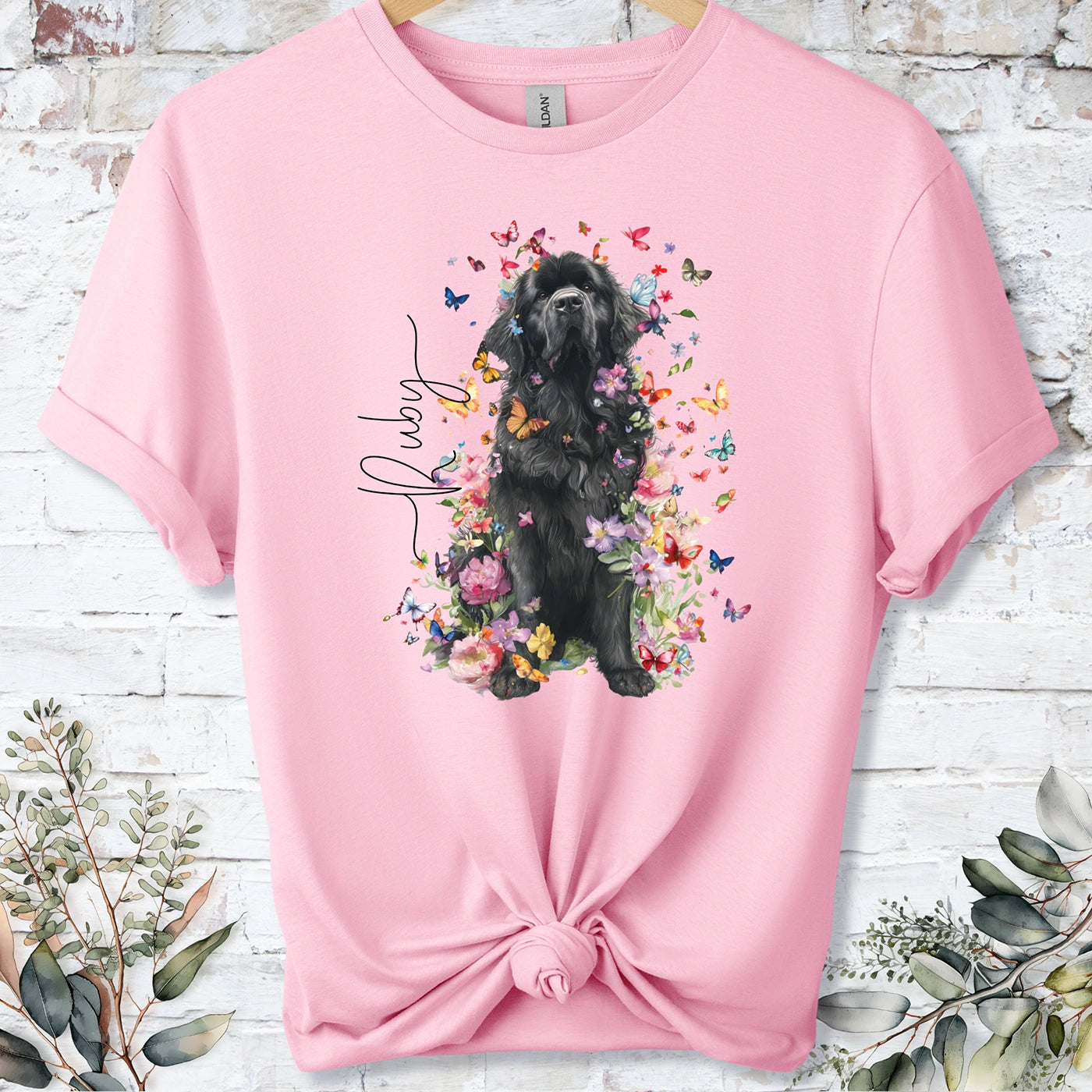 Newfoundland #2 Floral peronalised unisex T shirt