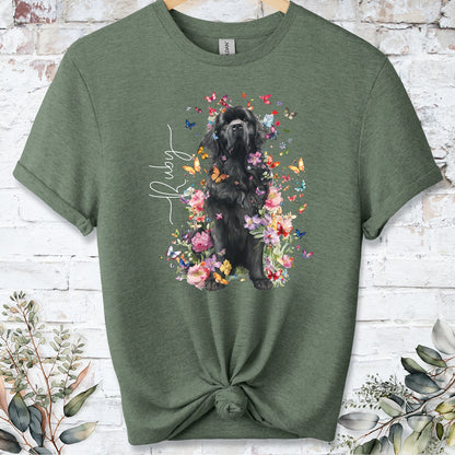 Newfoundland #2 Floral peronalised unisex T shirt