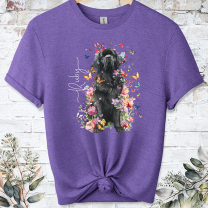 Newfoundland #2 Floral peronalised unisex T shirt