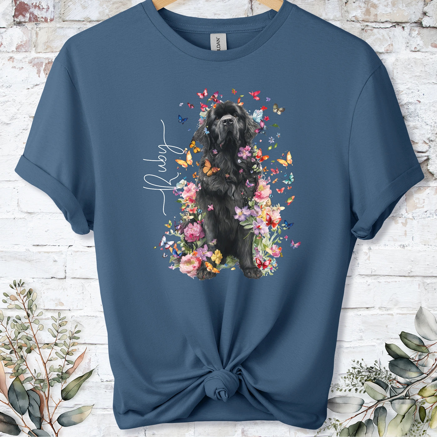 Newfoundland #2 Floral peronalised unisex T shirt