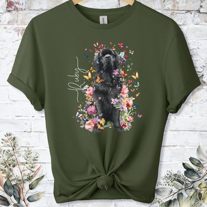 Newfoundland #2 Floral peronalised unisex T shirt
