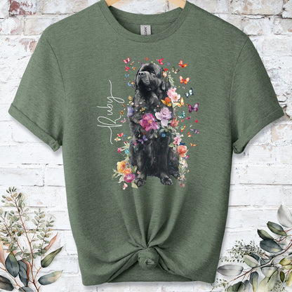 Newfoundland #3 Floral peronalised unisex T shirt