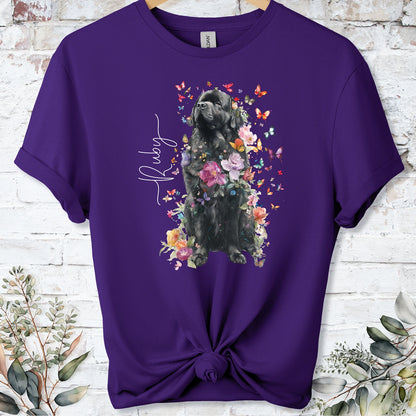 Newfoundland #3 Floral peronalised unisex T shirt