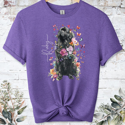 Newfoundland #3 Floral peronalised unisex T shirt
