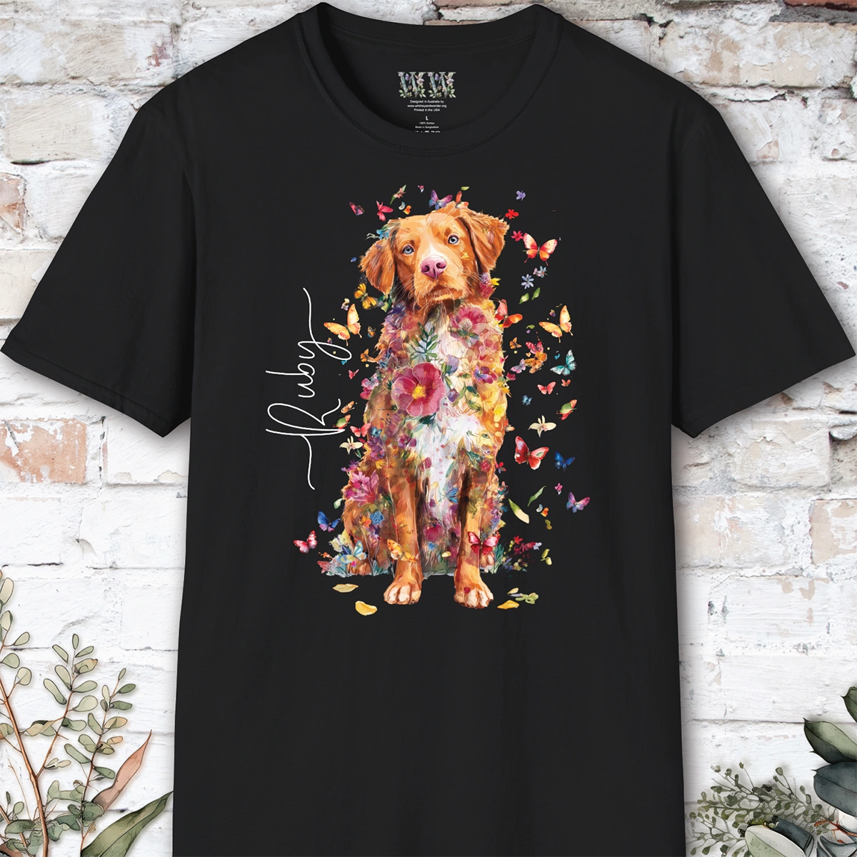 Nova Scotia Duck Tolling Retriever #2 floral, unisex T-Shirt
