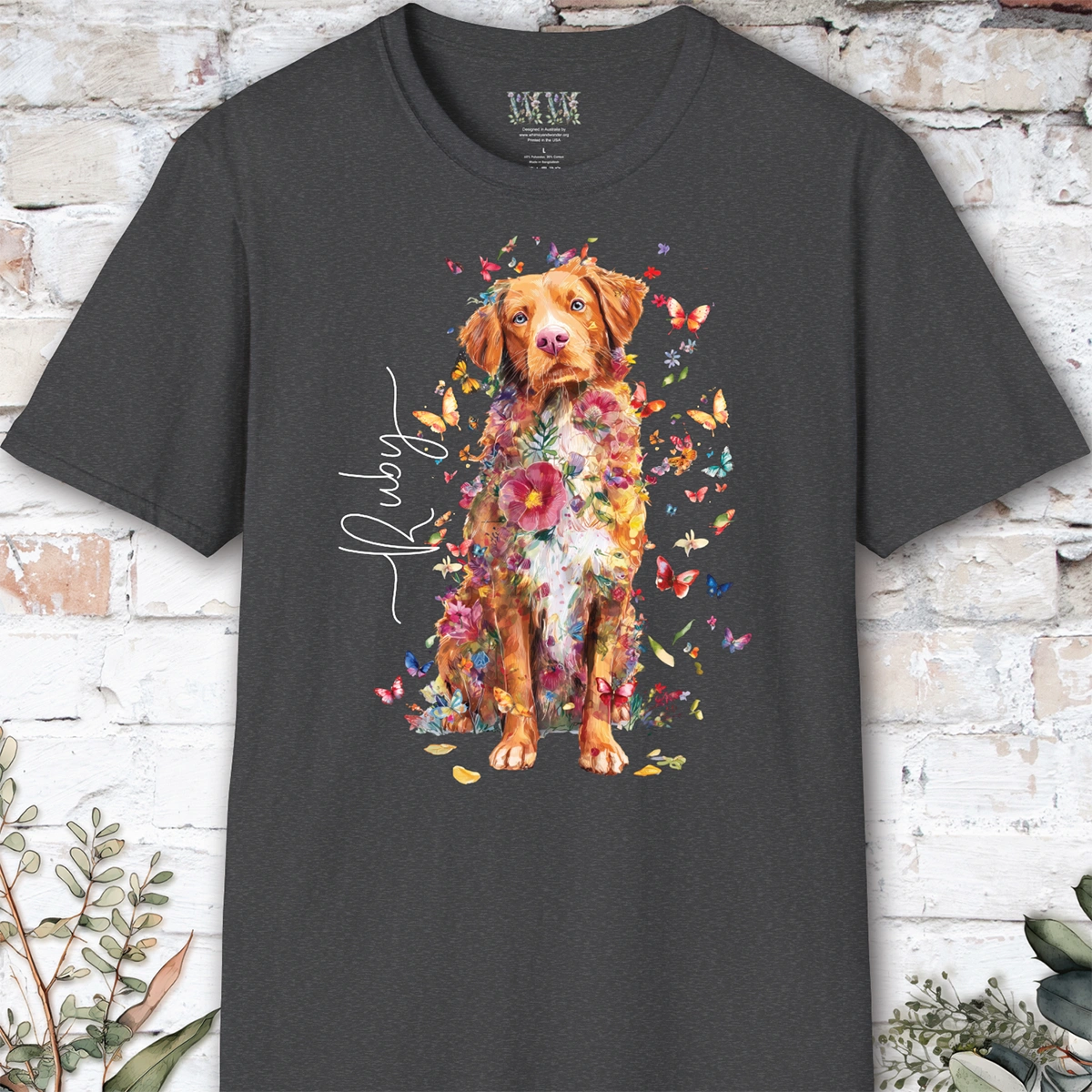 Nova Scotia Duck Tolling Retriever #2 floral, unisex T-Shirt